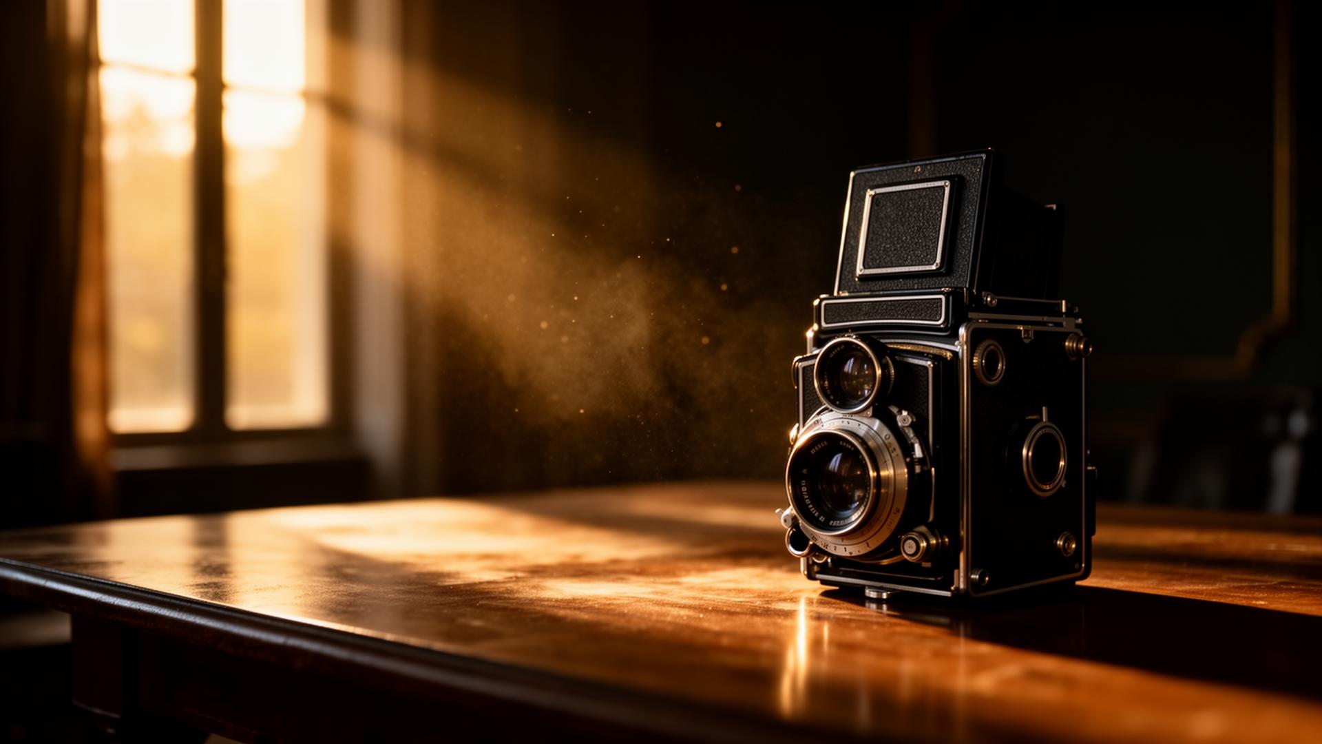 Photography studio at golden hour